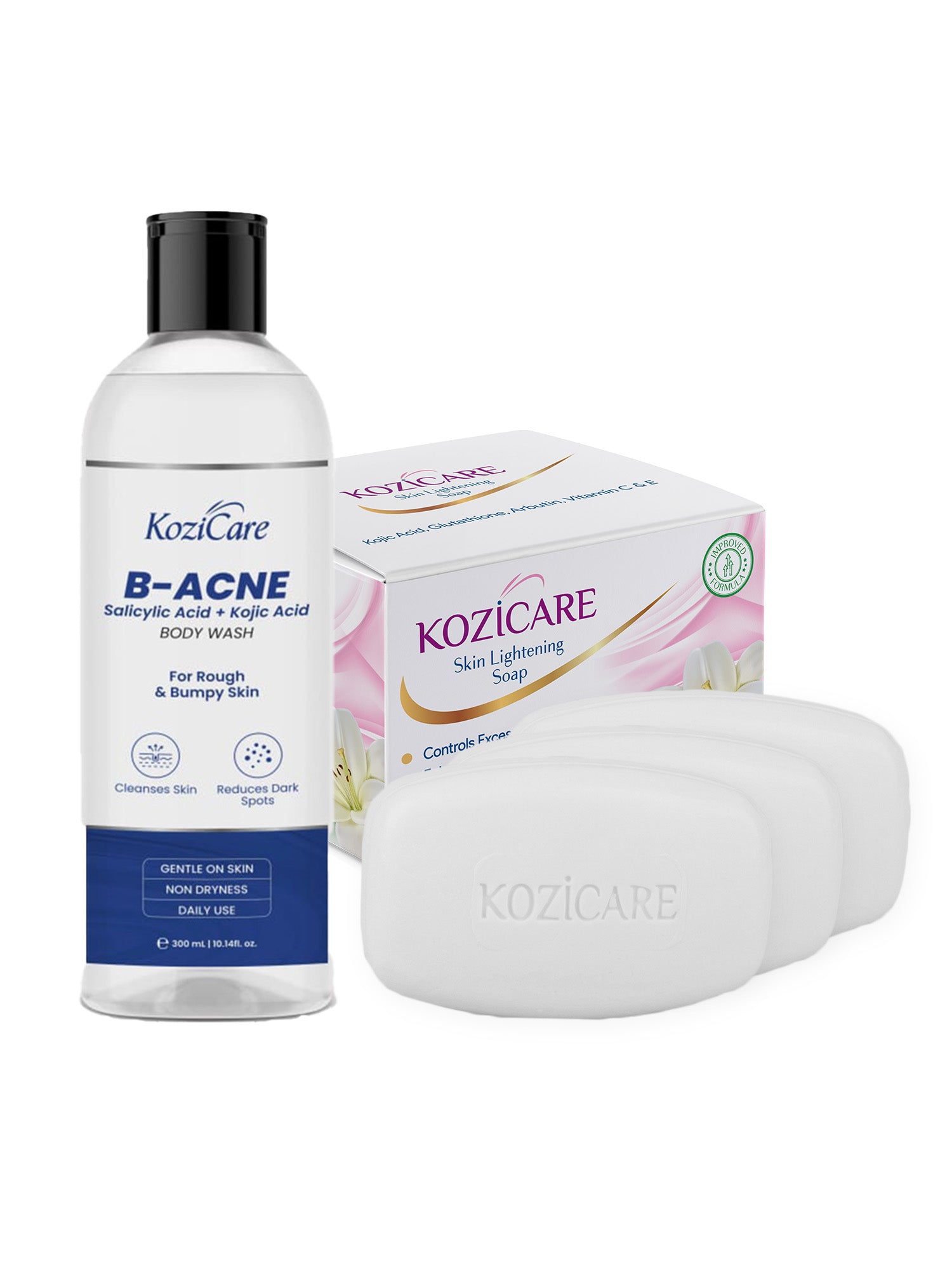 Buy Pack of 3: Kojic Acid & Glutathione Body Wash Gel Kozicare Buy Pack of 3: Kojic Acid & Glutathione Body Wash Gel Kozicare