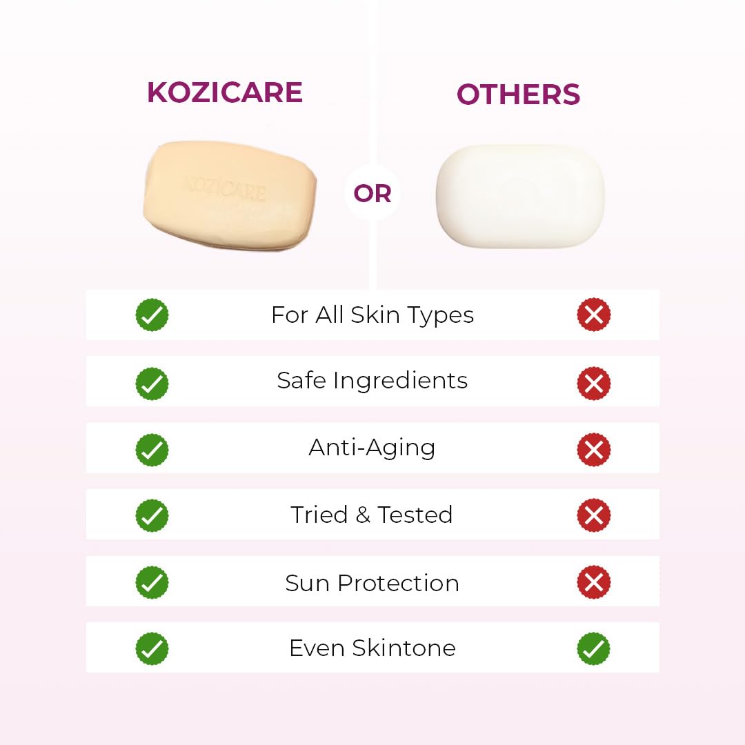 Pack of 3: Skin Lightening Soap with Kojic Acid & Vitamins | 75g each | For Radiant Skin