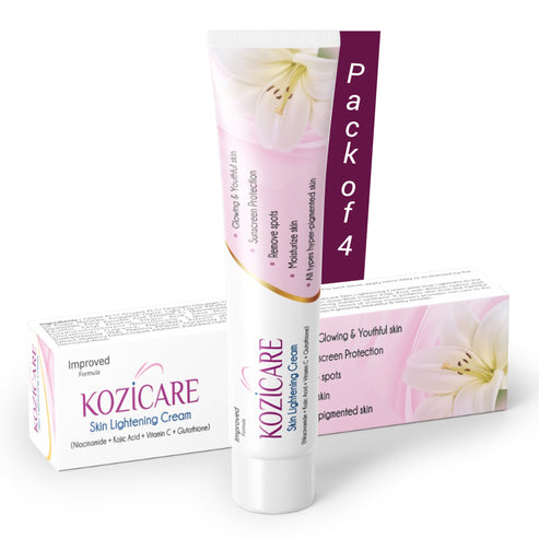 Kozicare Skin Lightening Non-Sticky Cream Lotion | Enriched with 3% Ko