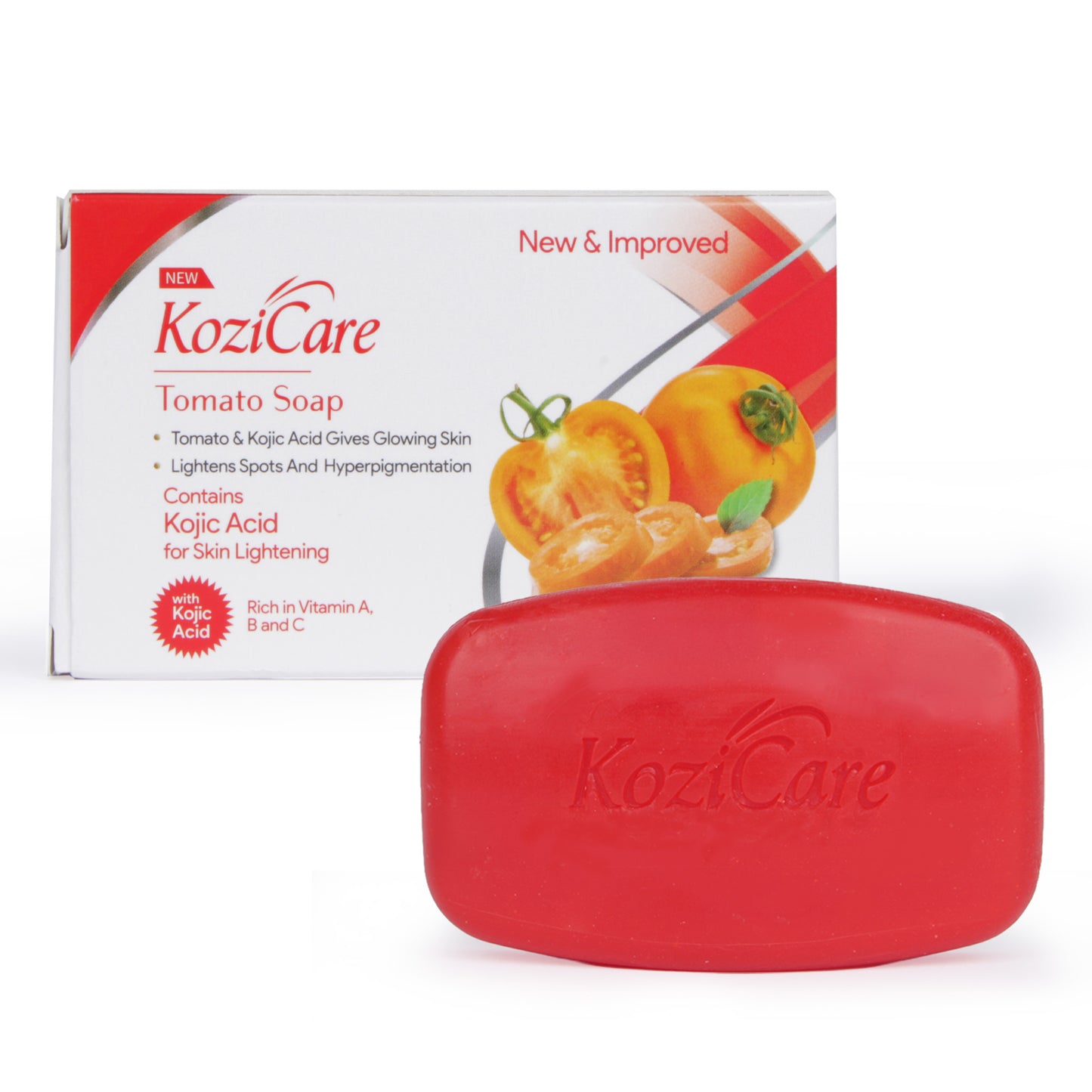 Kozicare Tomato Soap - Refreshing cleansing bar for all skin types