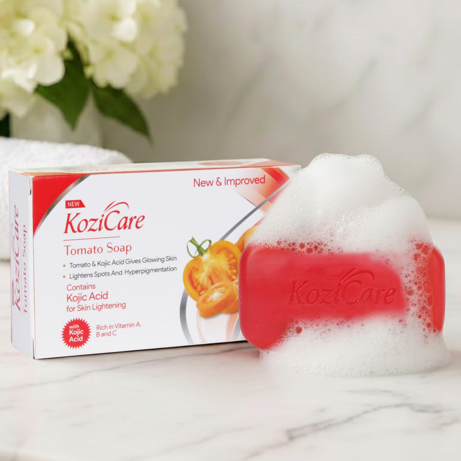 Kozicare Tomato Soap - Nourishing soap for glowing skin