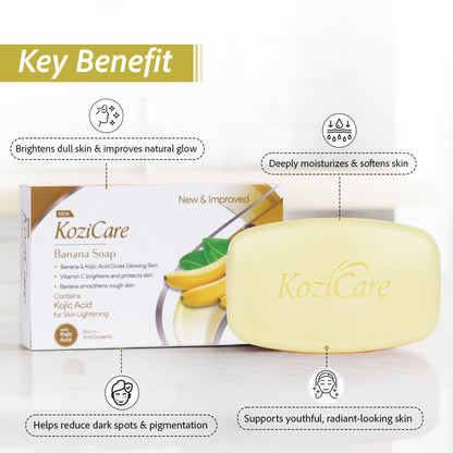 Kozicare banana soap - nourishing skin brightening soap