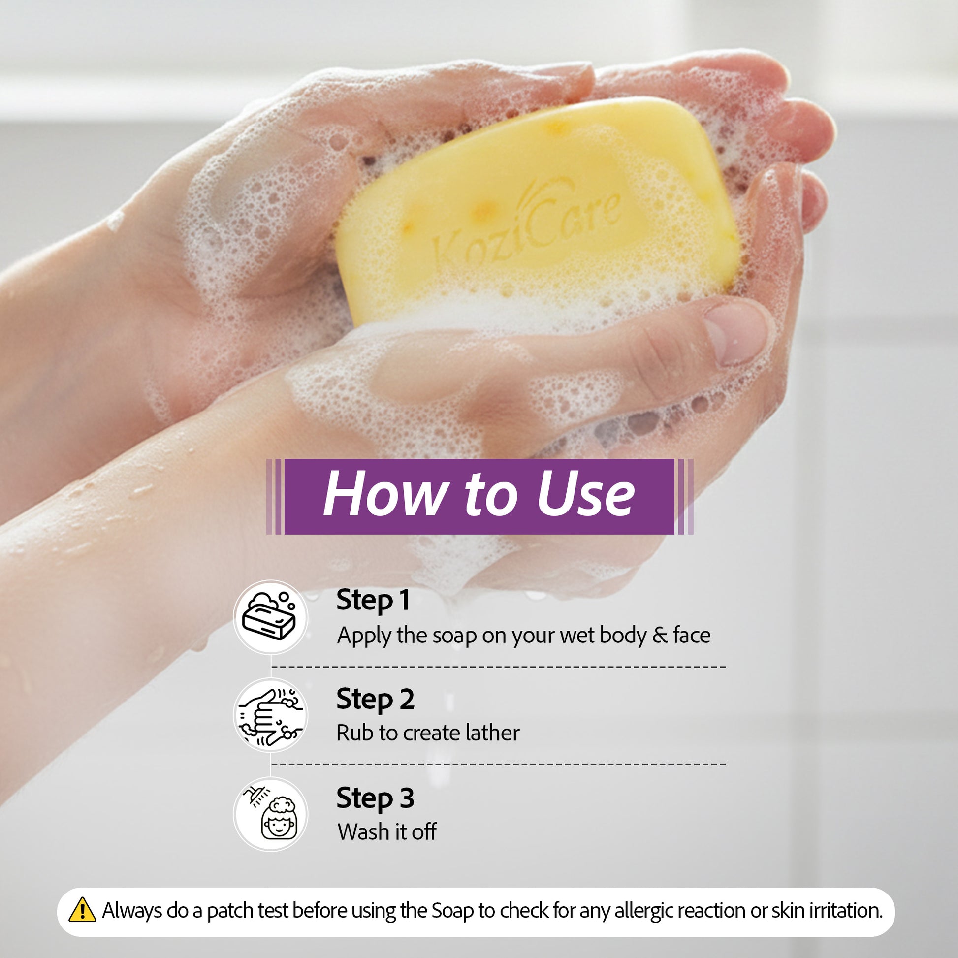 Kozicare saffron soap - daily face wash