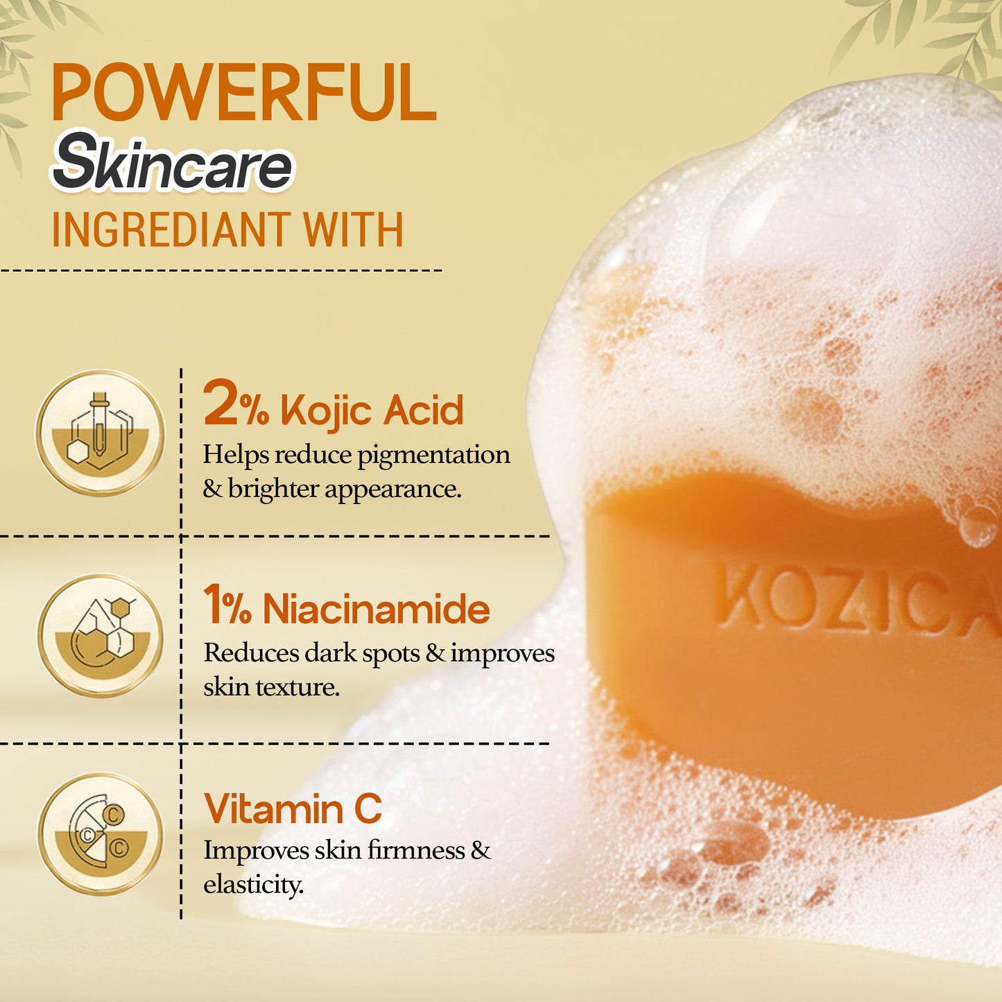 Kozicare kojic radiance soap - deep cleansing for sensitive skin
