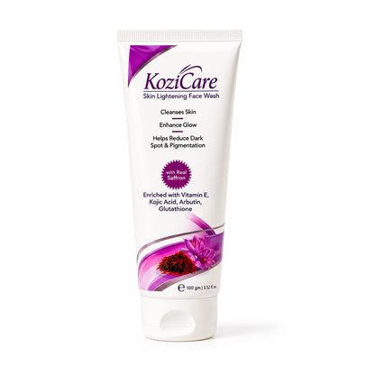 Kozicare Saffron Face Wash | Kojic Acid Face Wash | Skin Whitening Face Wash | Acne Wash for Glowing Skin | Cleanses Skin Enhance Glow | Face Wash for Women & Men | Saffron Face Wash - 100 Ml