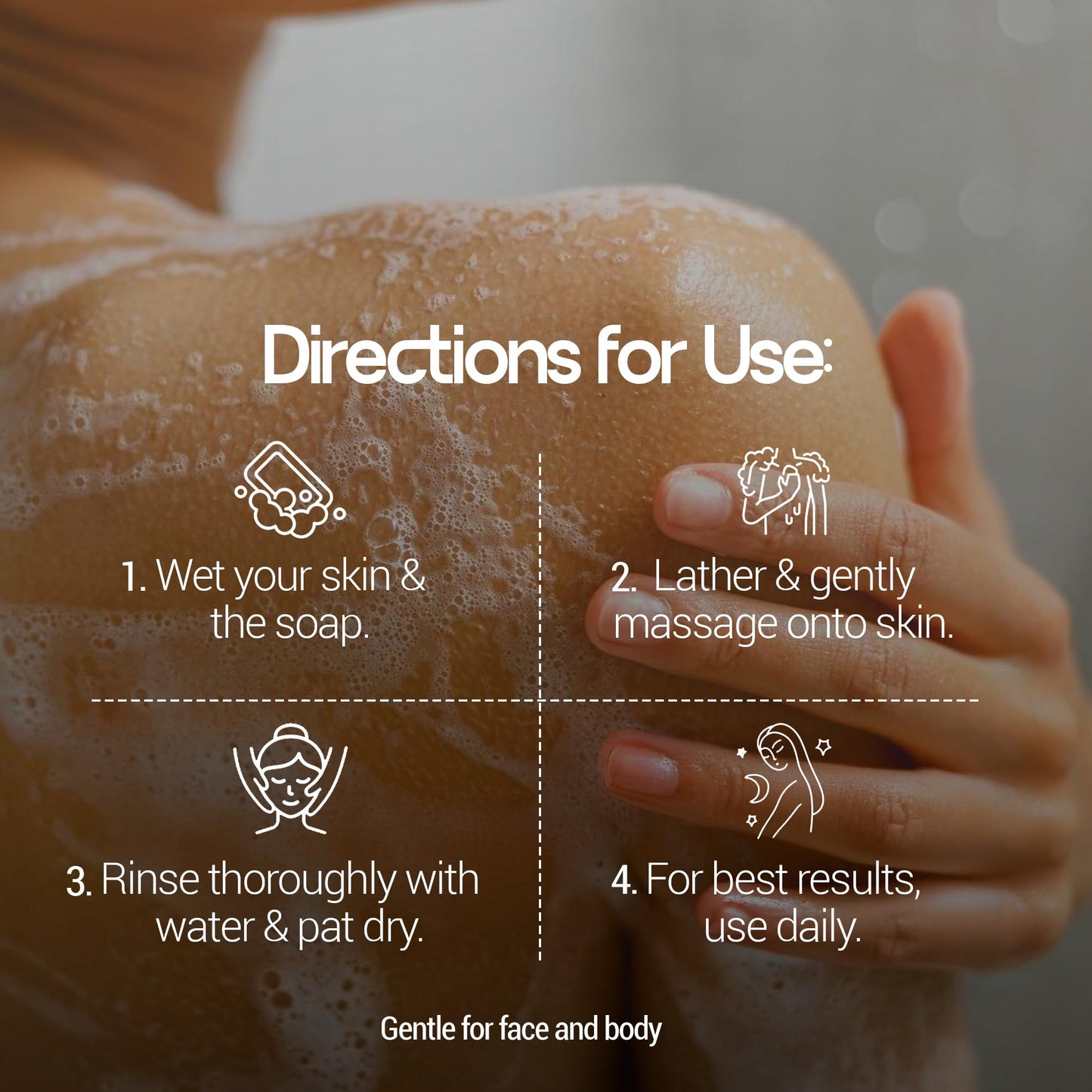 Kozicare Kojic Radiance Soap + Scrub | 7-in-1 Magic Soap Bar with 2% Kojic Acid, 1% Niacinamide & Vitamin C for De-Tan & Anti-Pigmentation | Exfoliating Face & Body Soap Bar | Fades Dark Spot | 120g